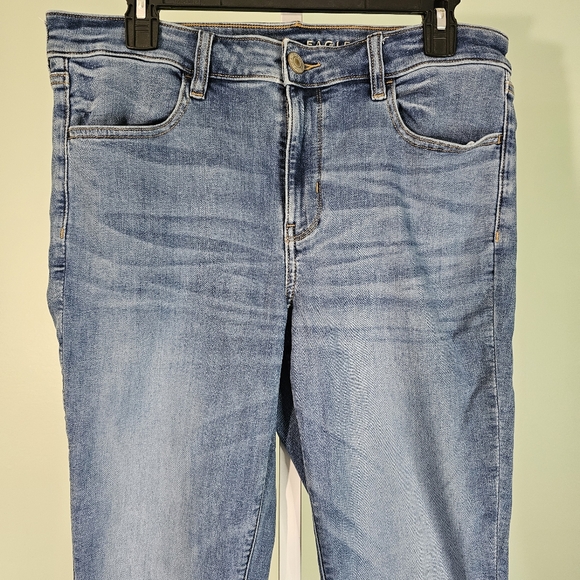 American Eagle Next Level Stretch Jegging Medium Wash Size 12 Regular - Picture 2 of 9